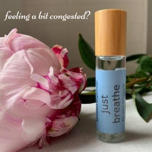 10ml bamboo and glass essential oil roller bottle for better breathing.